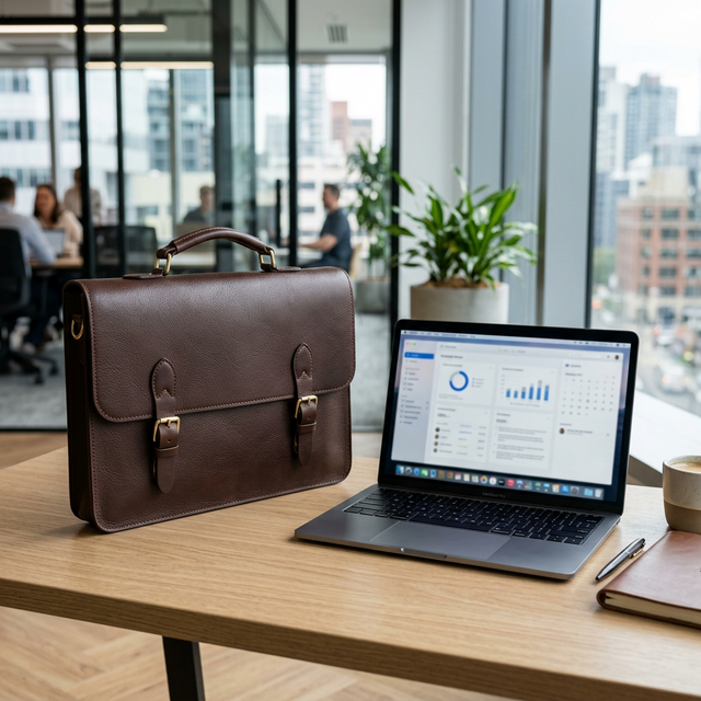 Bí quyết chọn cặp da công sở: đẹp, nhẹ, đựng laptop